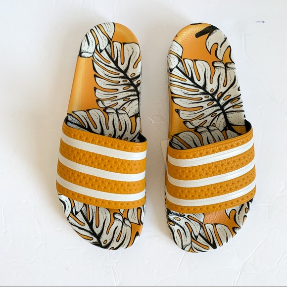 Adidas Adilette Tropical Print Slides 